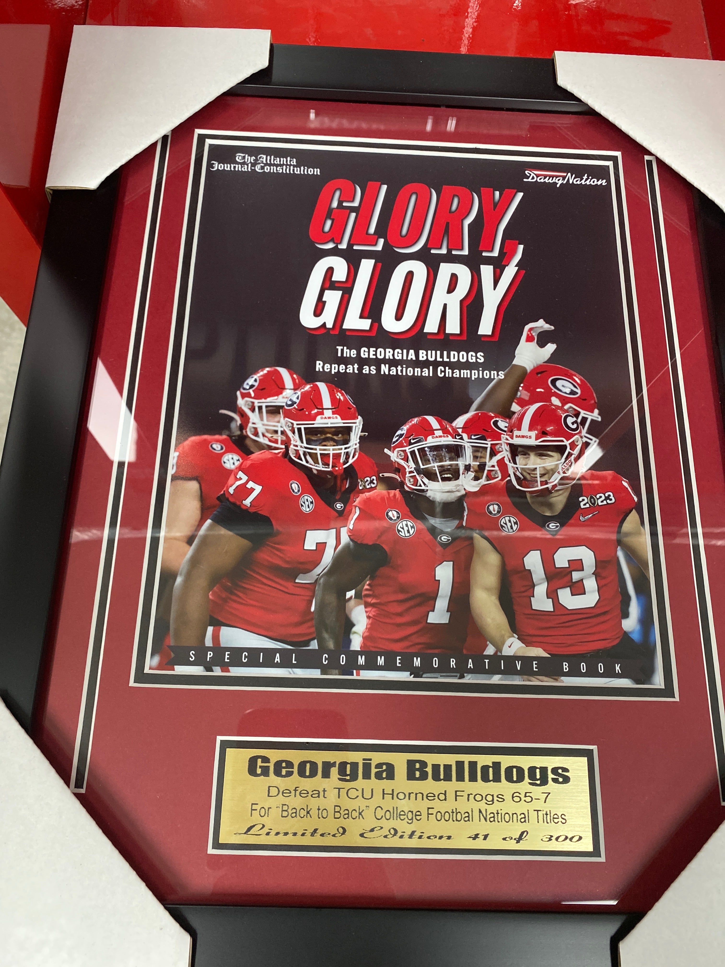 Georgia Bulldogs Back To Back Champ Small Frames