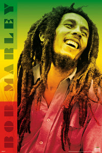 Bob Marley Colors Music Poster