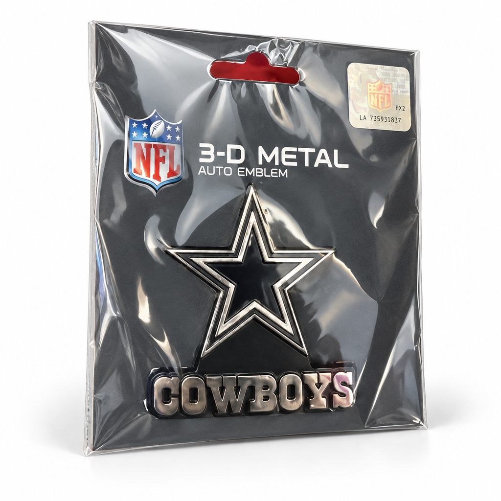 Dallas Cowboys Auto Emblems - Chrome