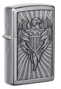 Eagle Shield Emblem Design Zippo Lighter