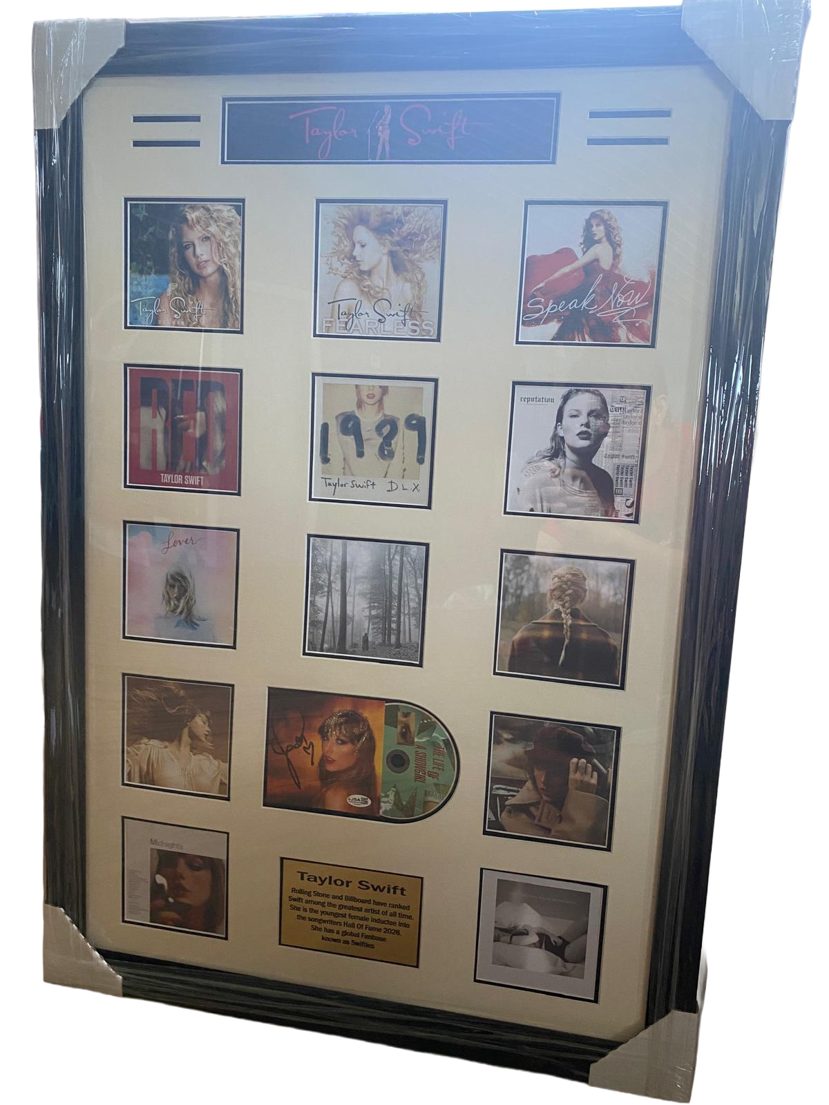 Taylor Swift Signed Album Cover Collector's Frame – JSA Authenticated