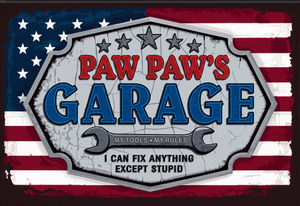 PawPaw's Garage USA Flag