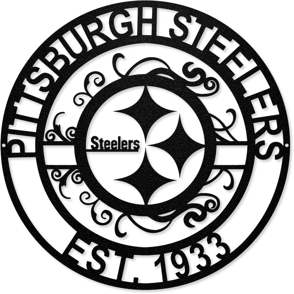 Pittsburgh Steelers Laser Cut Metal Signs