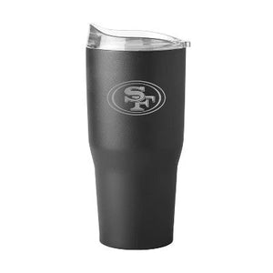 Carolina Panthers 30 oz Etched Powder Coat Tumbler