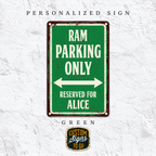 Personalized Reserved Parking Sign – Custom Name Vintage Parking Sign