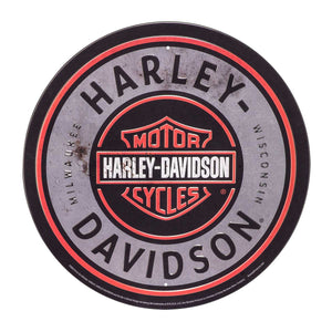 HDL-15543-TIN SIGN : BAR & SHIELD TIN SIGN