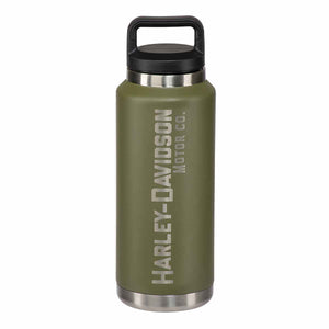 Harley-Davidson Motor Co. Water Bottle, Double-Wall Stainless Steel - Green