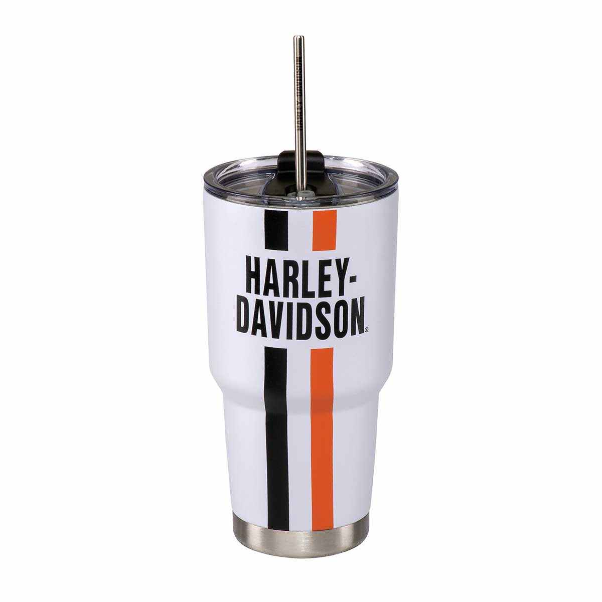 HDL-18617-30OZ : H-D STRIPES TUMBLER