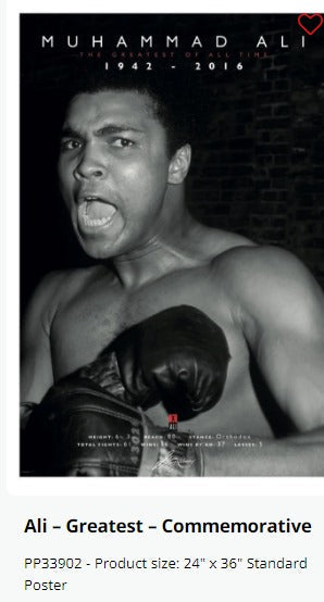 Muhammad Ali Commemorative Poster