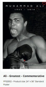 Muhammad Ali Commemorative Poster