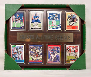 New York Giants All Time Great Card Plaque