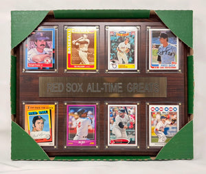 Boston Red Sox All Time Great Card Plaque