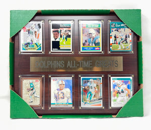 Miami Dolphins All Time Great Card Plaque
