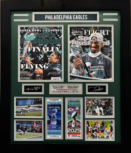 Philadelphia Eagles LIX Champion 2 Tickets Large Frames