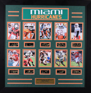 Miami Hurricanes All Time Greats Frames