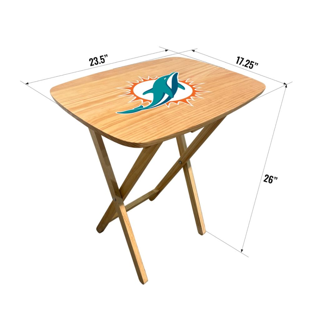 Miami Dolphins Large Folding TV Tray Table 2