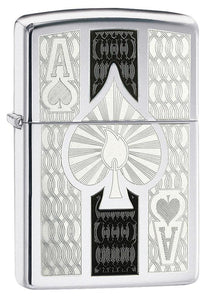 Intricate Spade Design Zippo Lighter