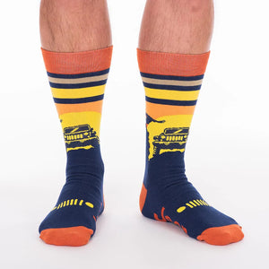 Sunset Eagle Dress Jeep Socks