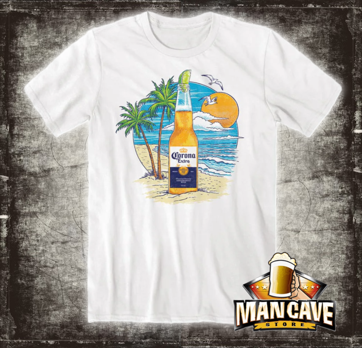 Corona - Retro Beach T‑Shirt