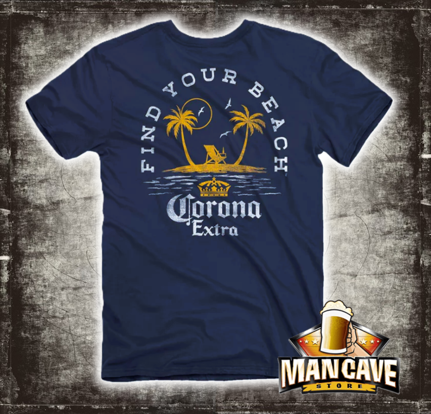 Corona Vintage Palm Tree Island T‑Shirt