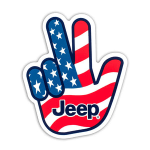 USA Wave Jeep Sticker