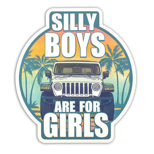 Silly Boys Jeep Sticker