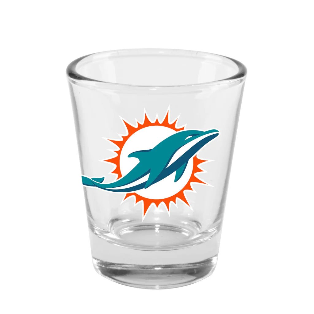 Miami Dolphins Sports Clear Shot Glass