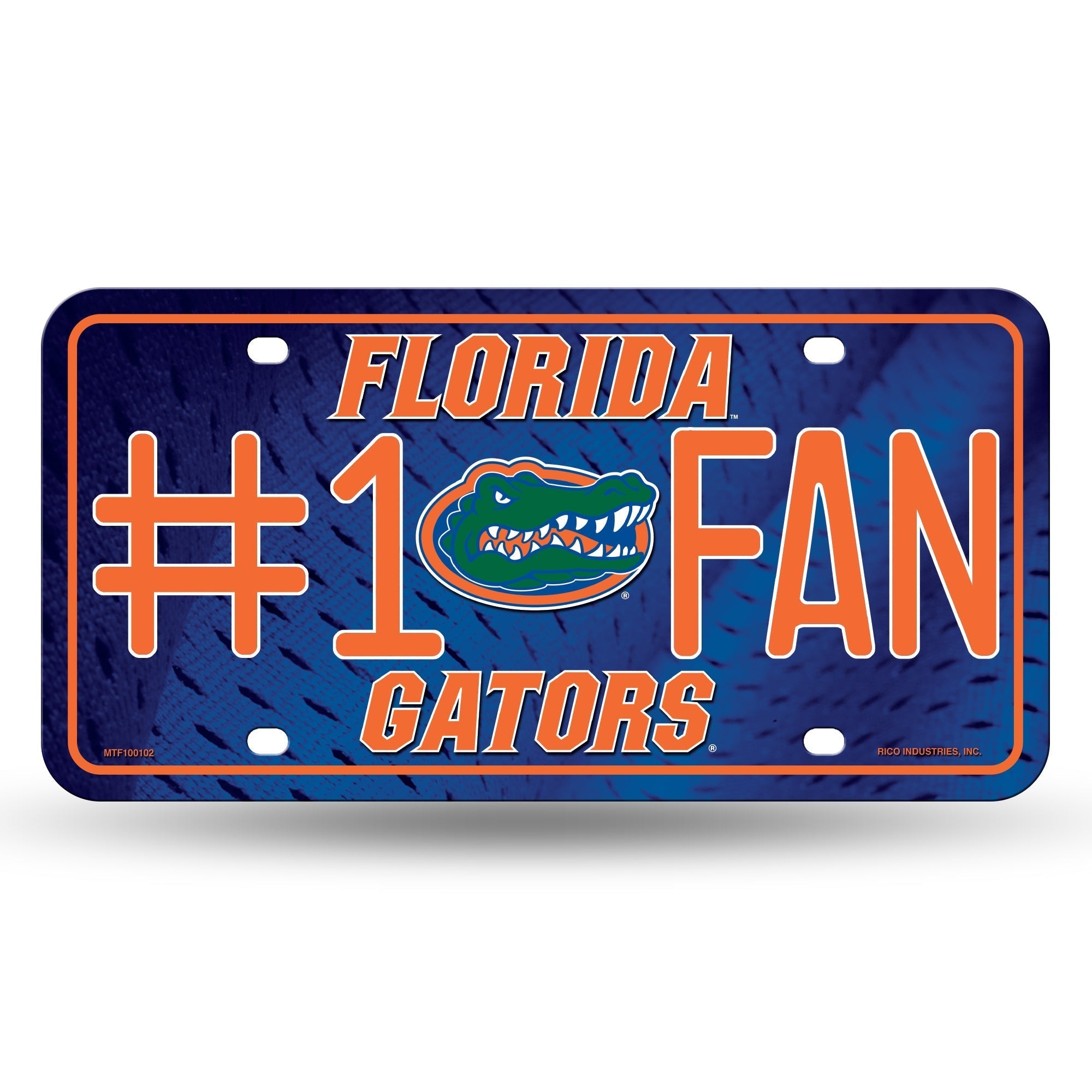 Florida Gators #1 Fan Metal Car Tag
