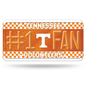 Tennessee Volunteers #1 Fan Metal Car Tag