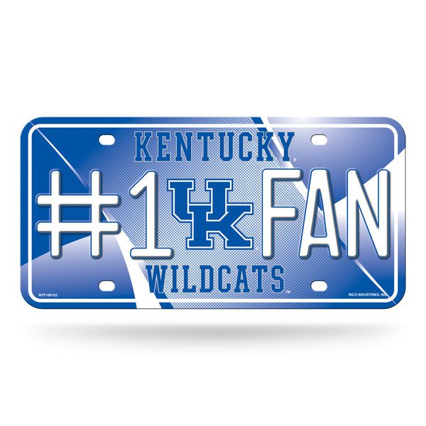 Kentucky Wildcats #1 Fan Metal Car Tag
