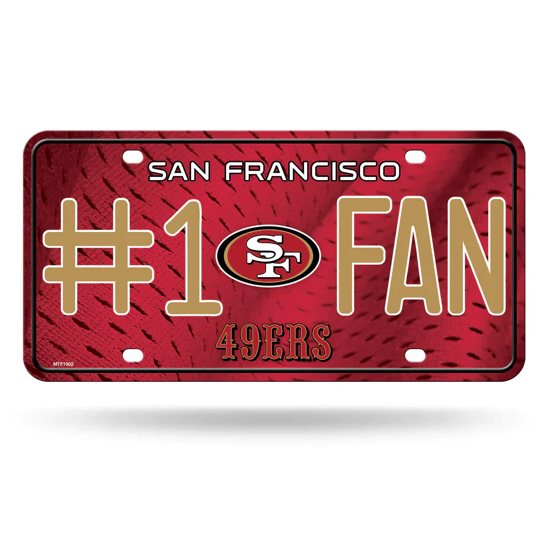 San Francisco 49ers #1 Fan Metal Car Tag