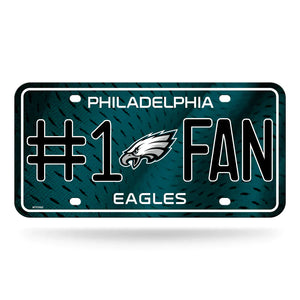 Philadelphia Eagles #1 Fan Metal Car Tag