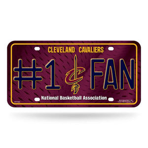Cleveland Cavaliers #1 Fan Metal Car Tag