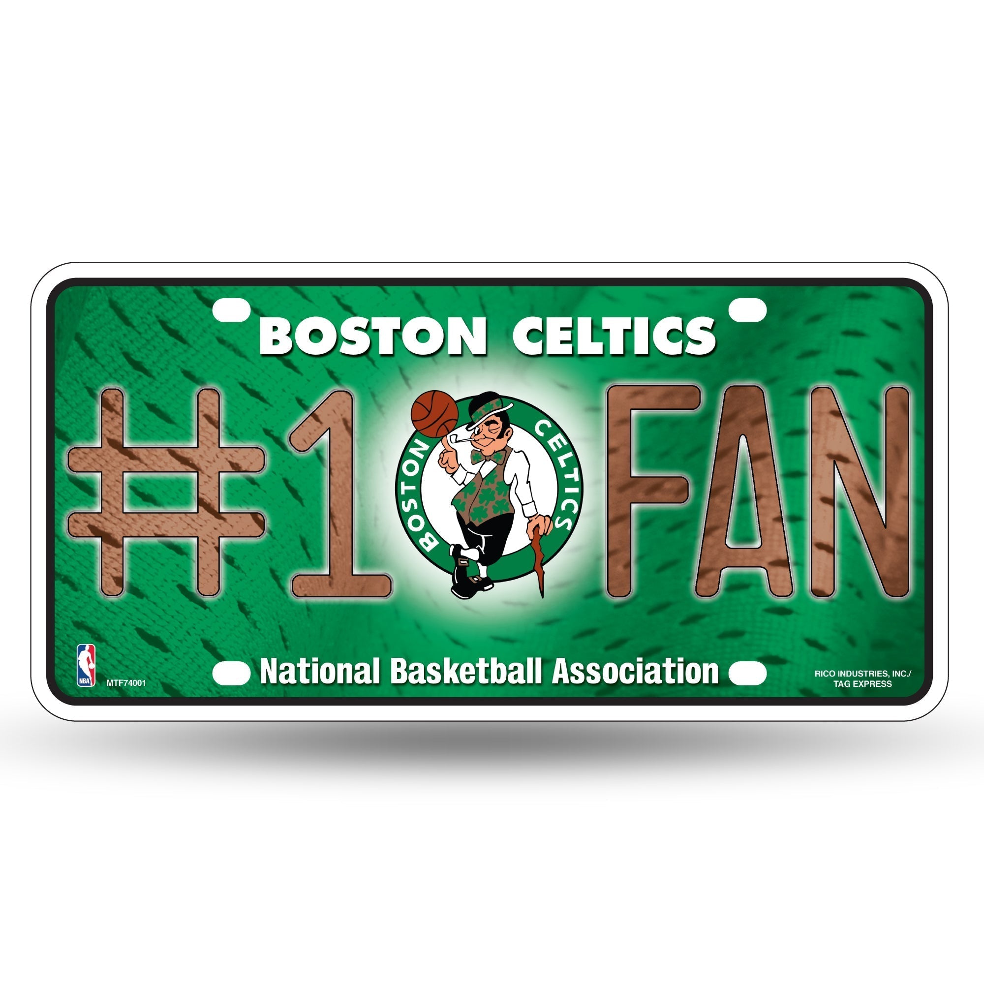 Boston Celtics #1 Fan Metal Car Tag