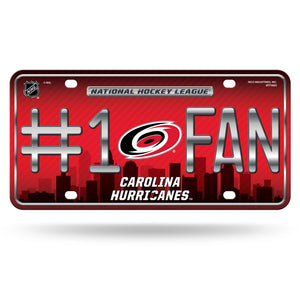 Carolina Hurricanes #1 Fan Metal Car Tag