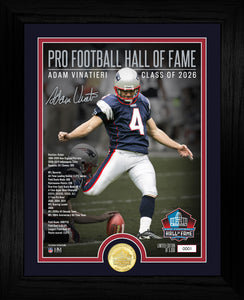 New England Patriots Adam Vinatieri Patriots 2026 NFL Hall of Fame Induction Bronze Coin Photo Mint