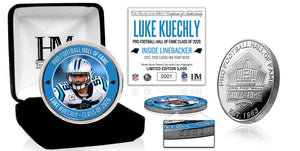 Carolina Panthers  Luke Kuechly 2026 NFL Hall of Fame Induction Silver Plated Coin