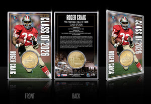 San Francisco 49ers Roger Craig 2026 NFL Hall of Fame Induction Bronze Coin Card