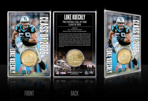 Carolina Panthers  Luke Kuechly 2026 NFL Hall of Fame Induction Bronze Coin Card