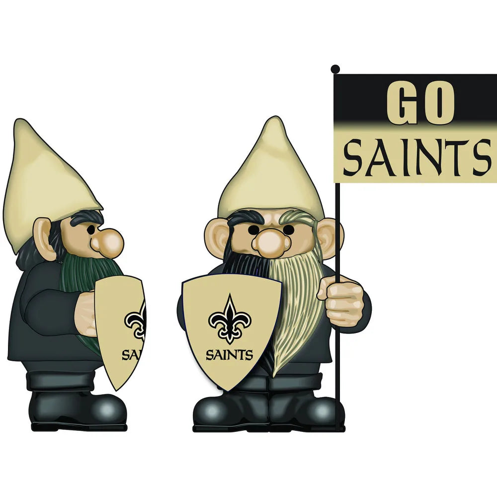 New Orleans Saints Flag Holder Gnome