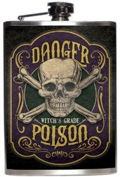 Danger Poison Stainless Steel Flask