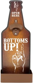 Bottoms Up Bottle Opener Plaques