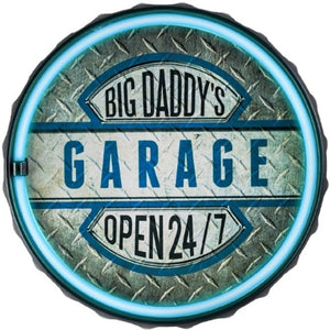 Garage Round LED Bar Rope Sign