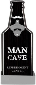 Man Cave Refreshments Bottle Opener Plaques