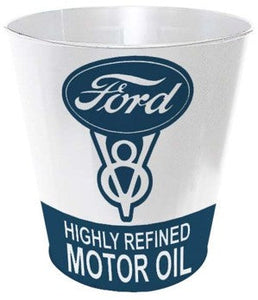 Ford Motor Oil Metal Trash Bin