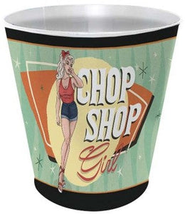 Chop Shop Pin Up Metal Trash Bin