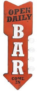 Bar Vintage Two Sided LED Sign