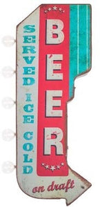 Beer Served Vintage Two Sided LED Sign