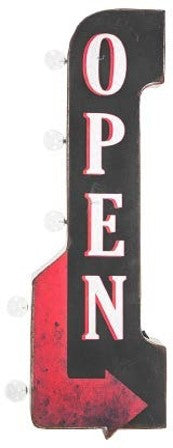 Open Vintage Two Sided LED Sign