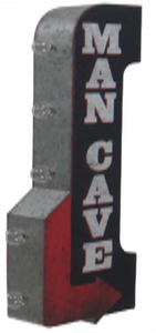 Mancave Vintage Two Sided LED Sign